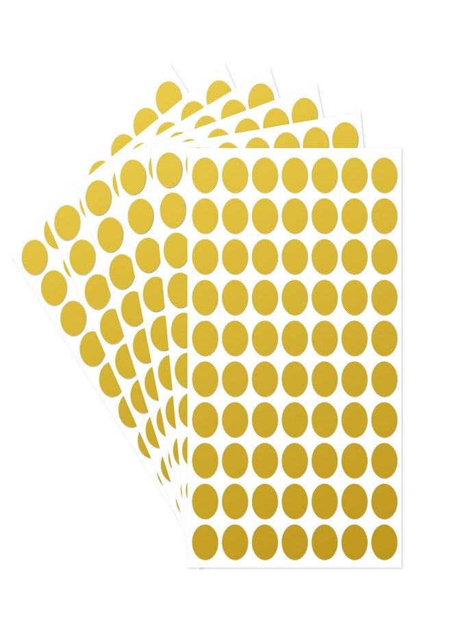 starboling Dot Stickers - 1/2 Inch Gold Circle Labels, 1400pcs Writable Color Coding, Round Labeling for Office, Classroom, Garage Sale - Image 1